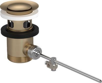 Cromo nero rifiuti set Pop Up per miscelatore vasca e miscelatori bidet bianco