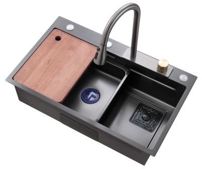 Cucine in nano rivestimento di taglia personalizzata lavandini in acciaio inossidabile all' esterno fatti a mano