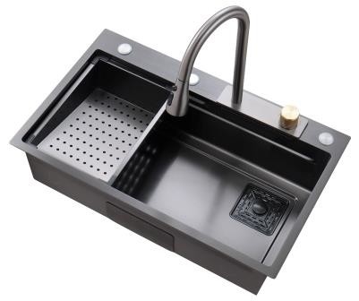 Cucine in nano rivestimento di taglia personalizzata lavandini in acciaio inossidabile all' esterno fatti a mano