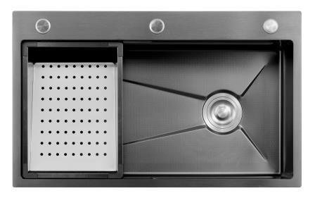304SS Acciaio inossidabile negozio lavandino nano rivestimento Acciaio inossidabile Single Bowl lavandino da cucina