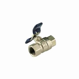 INOB200 Valvole a sfera in ottone DN15 Bore Butterfly Handle Valve 1/2in - 2in Female Thread