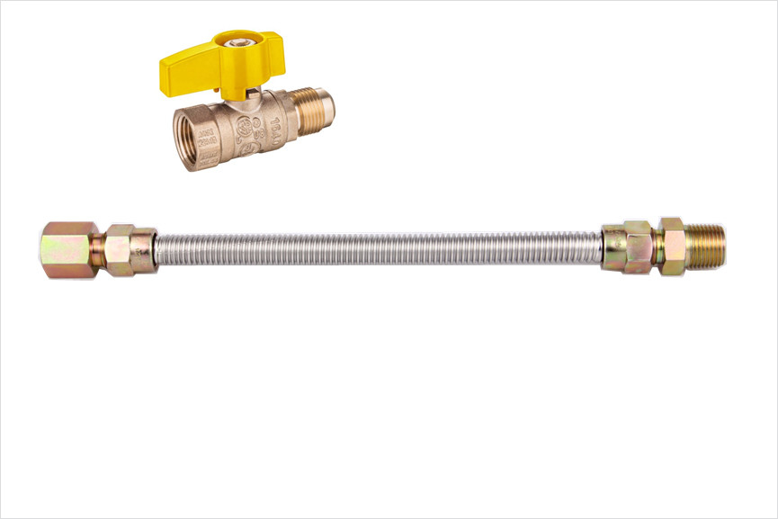 150PSI Ss304 Tubi flessibili Tubo corrugato in acciaio inossidabile per connettore a gas