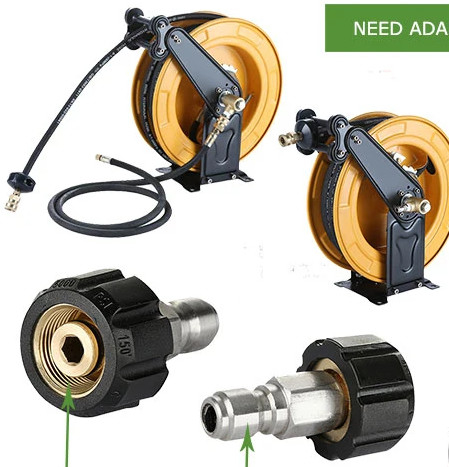 Serbatoio a getto per lavatrice ad alta pressione 6 mm 8 mm di acciaio inossidabile Serbatoio flessibile con detergente