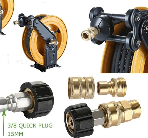 Serbatoio a getto per lavatrice ad alta pressione 6 mm 8 mm di acciaio inossidabile Serbatoio flessibile con detergente