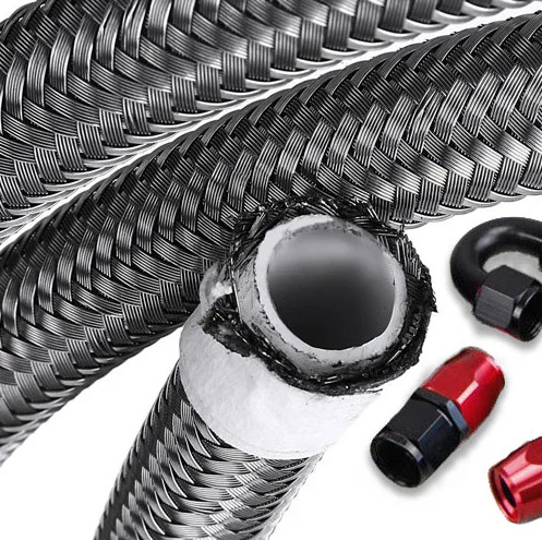 5/16 pollici tubi flessibili in acciaio inossidabile intrecciato PTFE intrecciato olio combustibile raffreddatore tubi linee