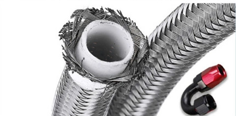 5/16 pollici tubi flessibili in acciaio inossidabile intrecciato PTFE intrecciato olio combustibile raffreddatore tubi linee