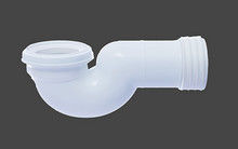 Plastico 110mm WC Pan Toilet Pipe Acqua Collegatore 4in WC Collegatore tubo