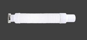 Collegatore di tubi WC in plastica Cardan Telescopic 1 - 1 / 2in X 40mm Pan Connector flessibile