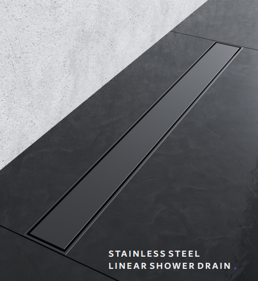 Drenaggio della doccia di tipo lineare grigio DIA 50mm nero Drenaggio lineare