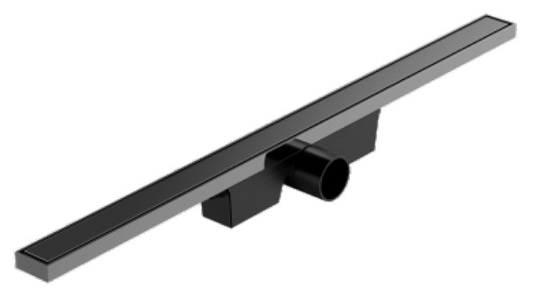 Drenaggio della doccia di tipo lineare grigio DIA 50mm nero Drenaggio lineare