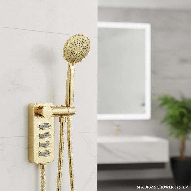 Soffioni Doccia con Getto Vita SPA in Ottone Adatti per Soluzioni Bagno in Ambito Sanitario, Alberghiero e Residenziale
